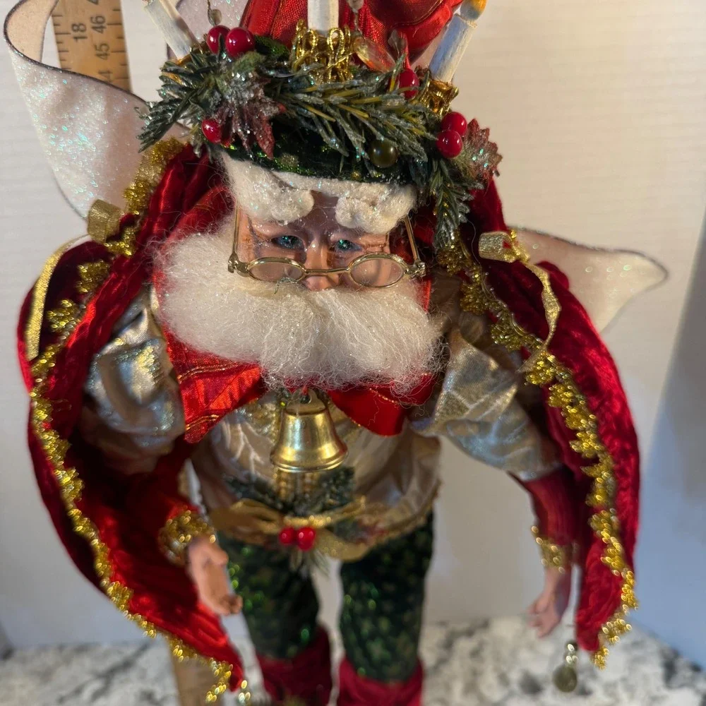 Mark Roberts Christmas Fairy Santa Limited Edition Posable Holiday Decor 21in